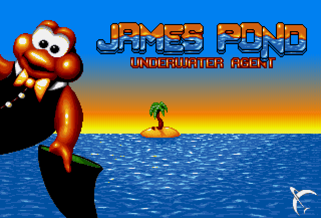 James Pond title screen for Amiga