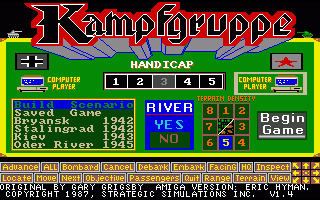 Kampfgruppe title screen for Amiga