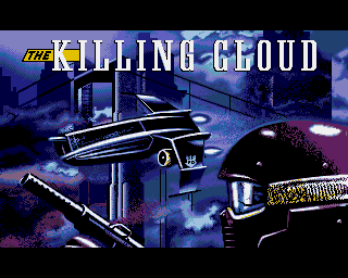 Killing Cloud title screen for Amiga