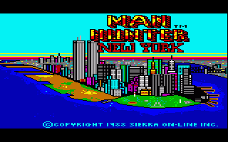 Manhunter: New York title screen for Amiga