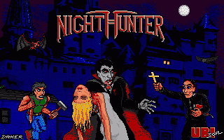 Night Hunter title screen for Amiga