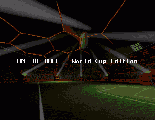 On The Ball: World Cup Edition title screen for Amiga