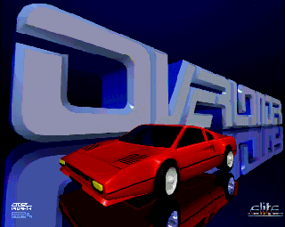 Overlander title screen for Amiga