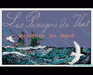 Passengers On The Wind title screen for Amiga