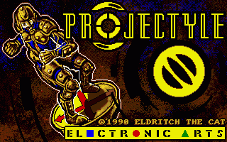 Projectyle title screen for Amiga