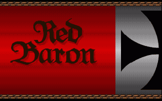 Red Baron title screen for Amiga