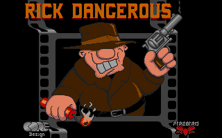 Rick Dangerous title screen for Amiga