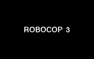 Robocop 3D title screen for Amiga