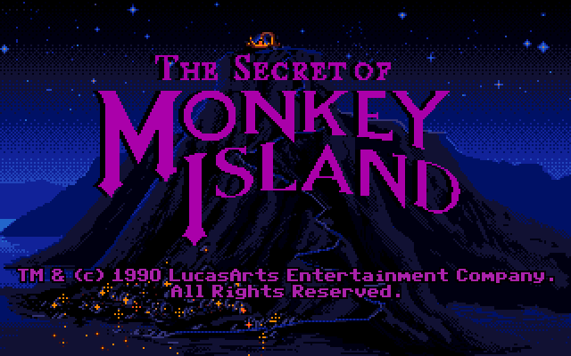 Secret of Monkey Island title screen for Amiga