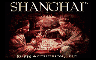 Shanghai title screen for Amiga