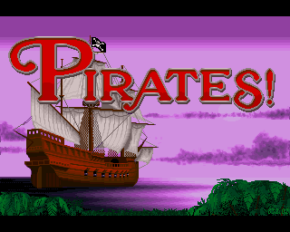 Sid Meier's Pirates title screen for Amiga