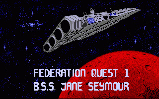 Spacewrecked: 14 Billion Light Years From Earth title screen for Amiga
