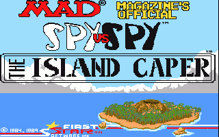 Spy Vs. Spy: The Island Caper title screen for Amiga