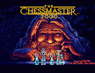 The ChessMaster 2000 title screen for Amiga