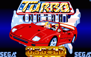 Turbo Out Run title screen for Amiga