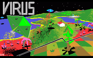Virus title screen for Amiga