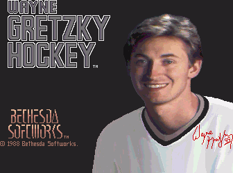 Wayne Gretzky Hockey title screen for Amiga