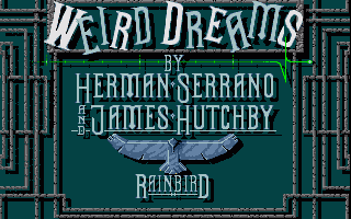 Weird Dreams title screen for Amiga