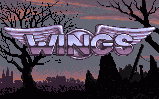 Wings title screen for Amiga