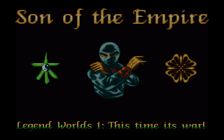 Worlds Of Legend: Son Of The Empire title screen for Amiga