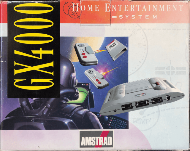 Amstrad GX4000 box art for Amiga CD32