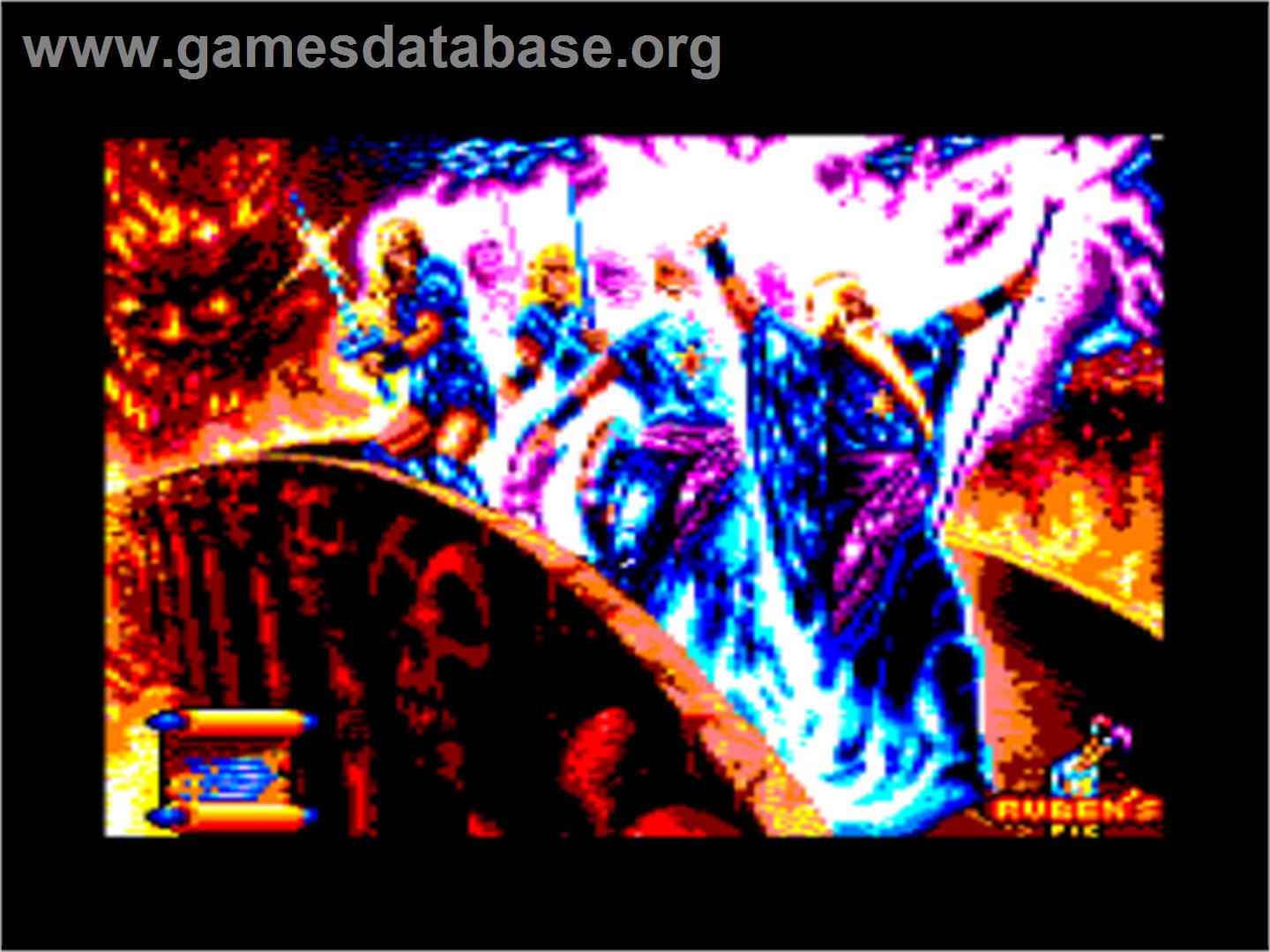 Amstrad GX4000 title screen for Amiga CD32