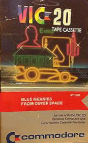 Blue Meanies From Outer Space box art for Vic-20