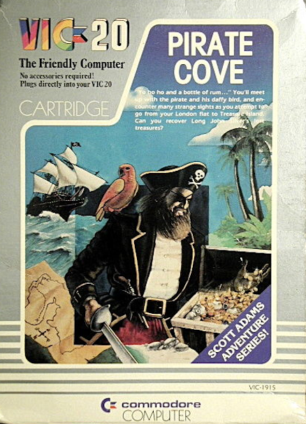 Pirate Cove box art for Vic-20