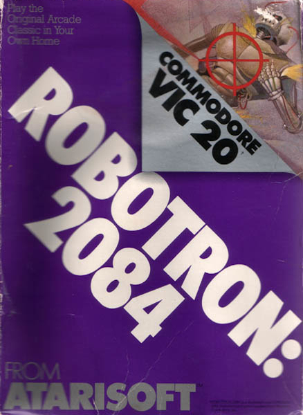 Robotron 2084 box art for Vic-20