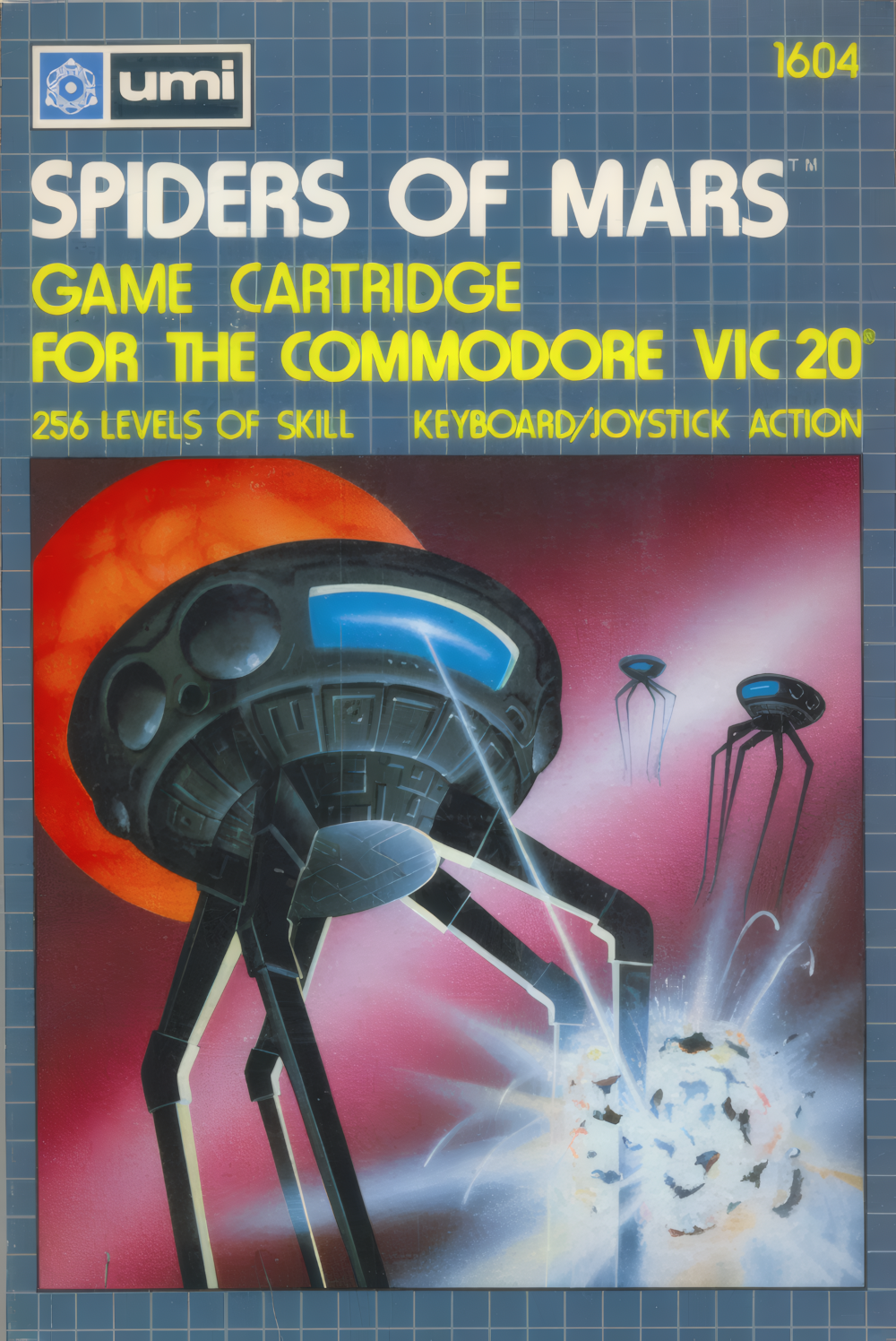 Spiders Of Mars box art for Vic-20