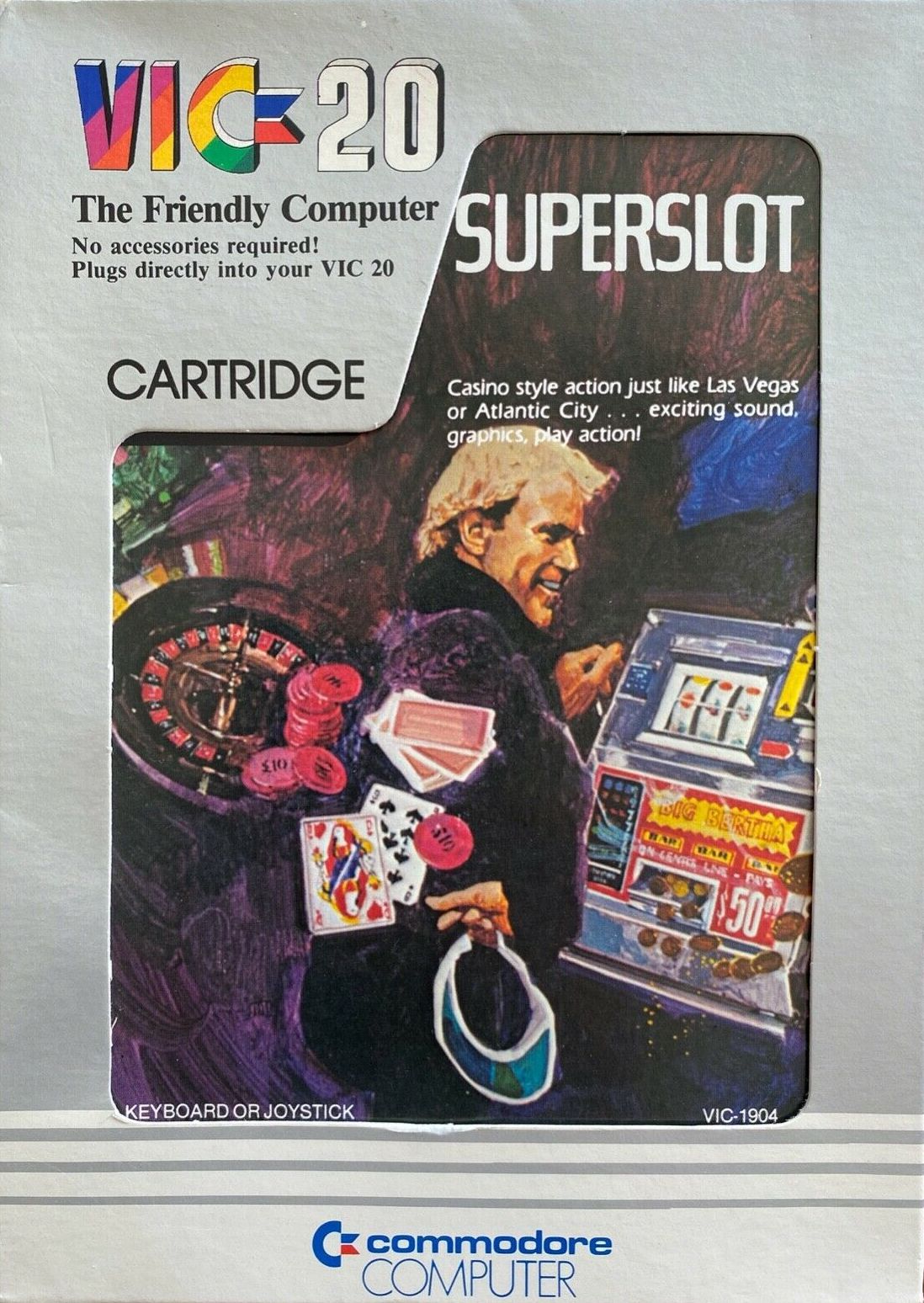 Superslot box art for Vic-20