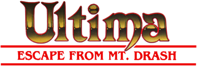 Ultima: Escape from Mt. Drash logo for Vic-20