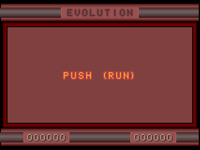 Evolution title screen for FM Towns Marty