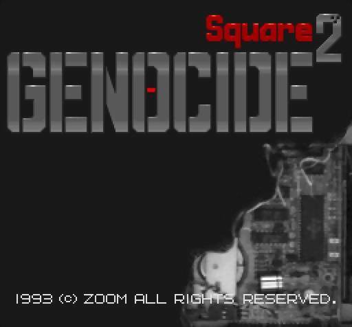 Genocide Square title screen for FM Towns Marty