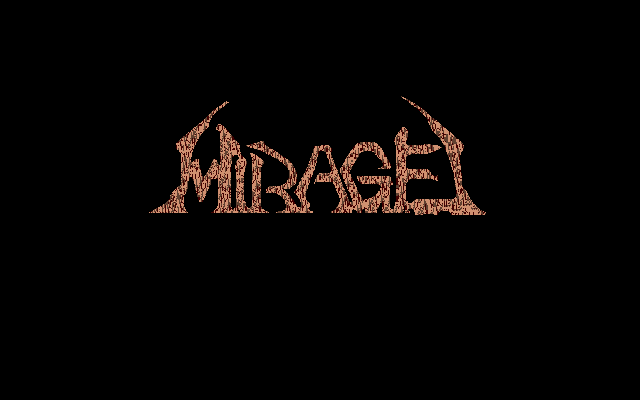 Mirage title screen for FM Towns Marty