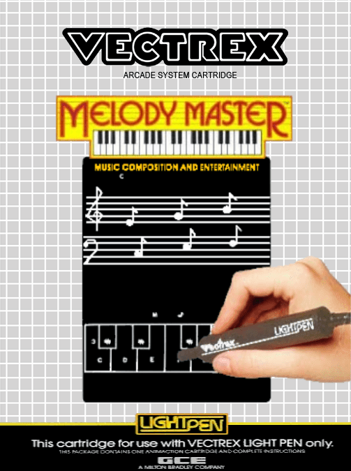 Melody Master box art for Vectrex