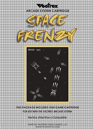 Space Frenzy box art for Vectrex