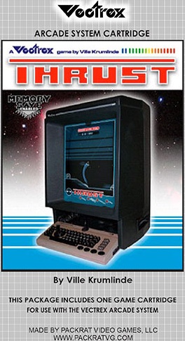 Thrust box art for Vectrex
