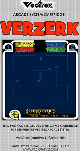 Verzerk box art for Vectrex