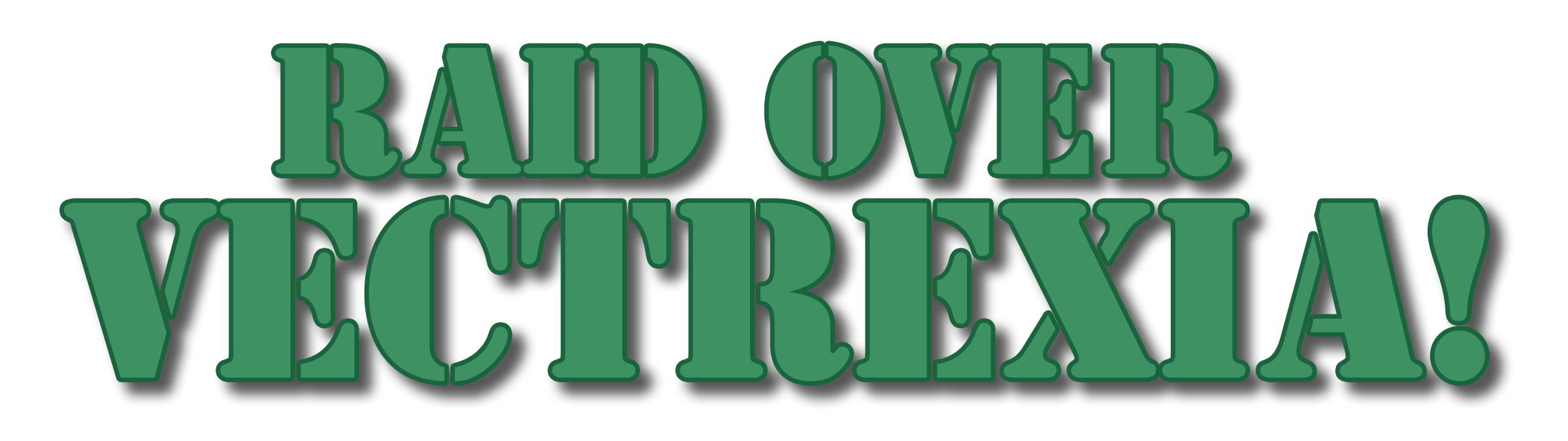 Raid Over Vectrexia logo for Vectrex