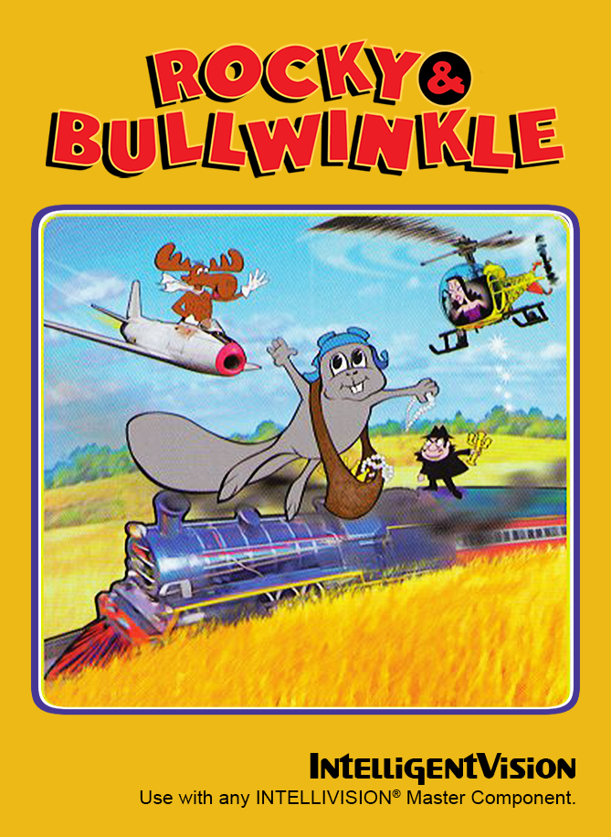 Rocky & Bullwinkle box art for Intellivision