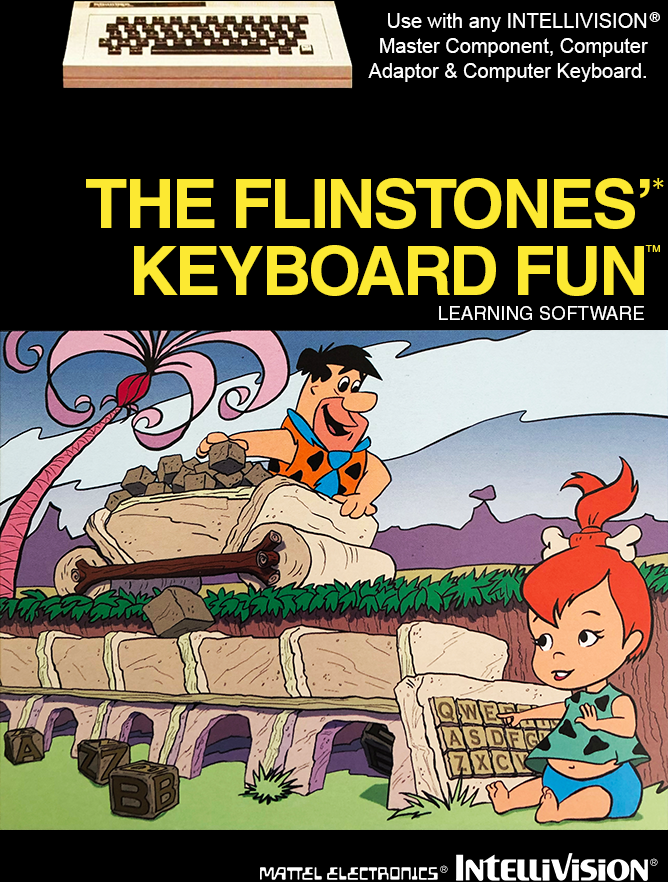 The Flintstones' Keyboard Fun box art for Intellivision