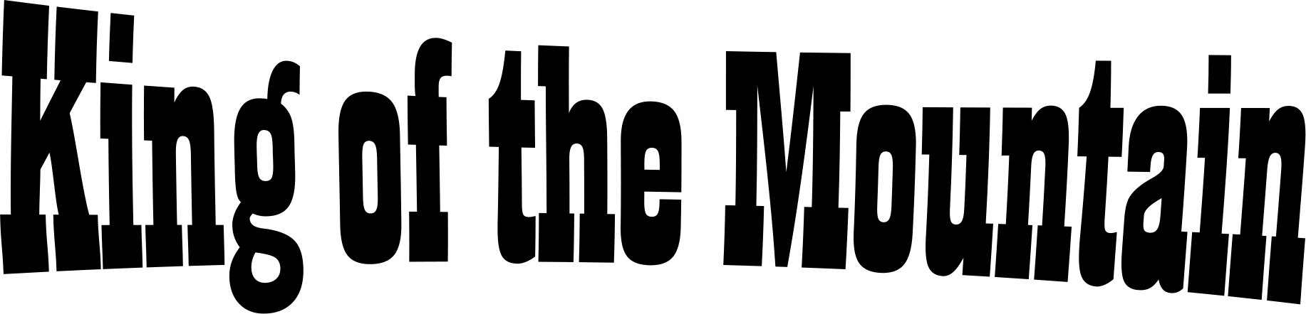 King Of The Mountain logo for Intellivision