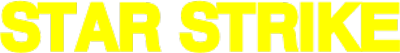 Star Strike logo for Intellivision