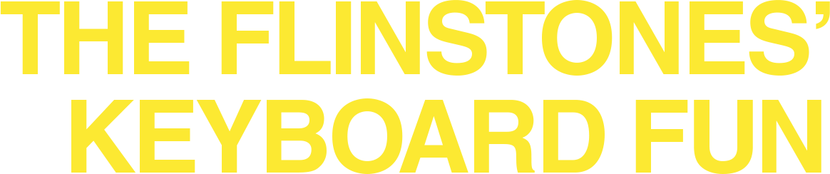 The Flintstones' Keyboard Fun logo for Intellivision
