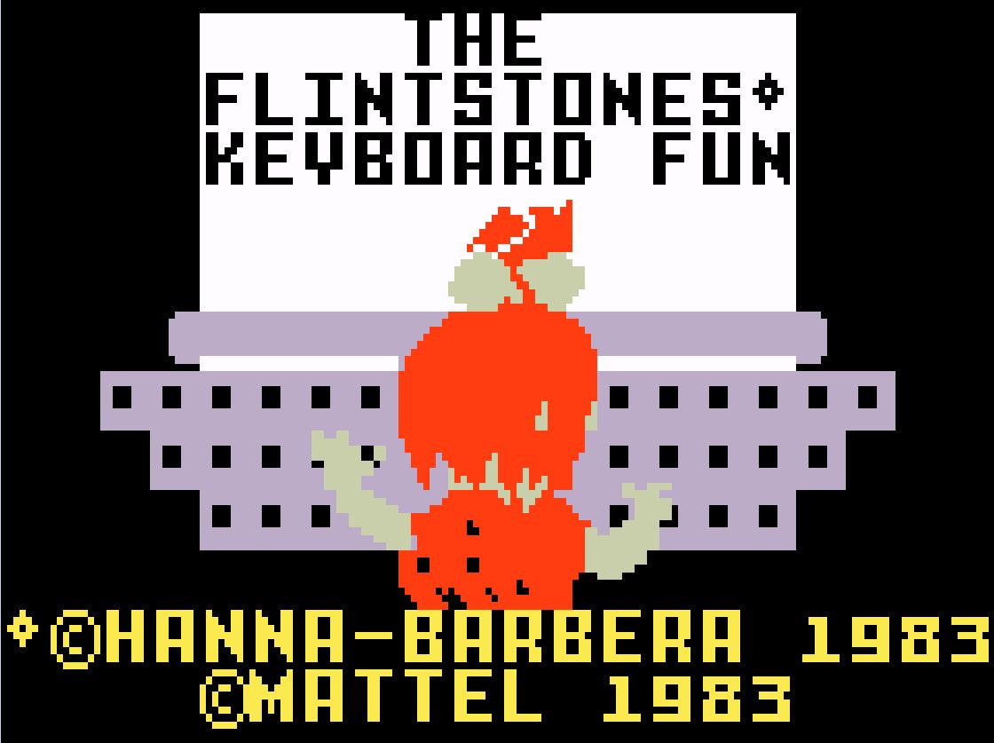 The Flintstones' Keyboard Fun title screen for Intellivision