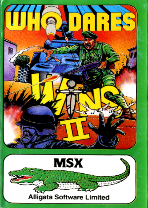 Who Dares Wins 2 box art for MSX