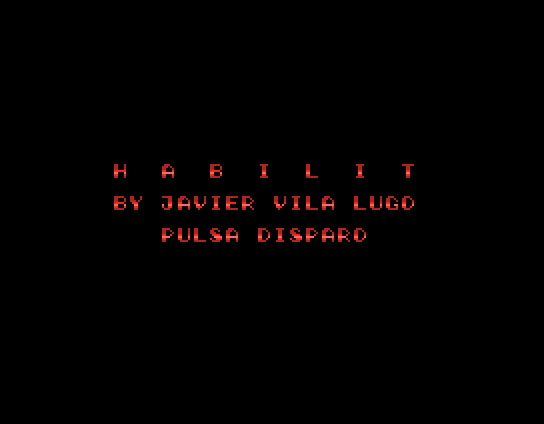 Habilit title screen for MSX