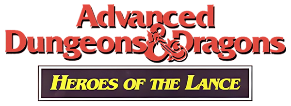 Heroes of The Lance logo for MSX2