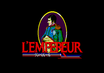 L'Empereur title screen for MSX2